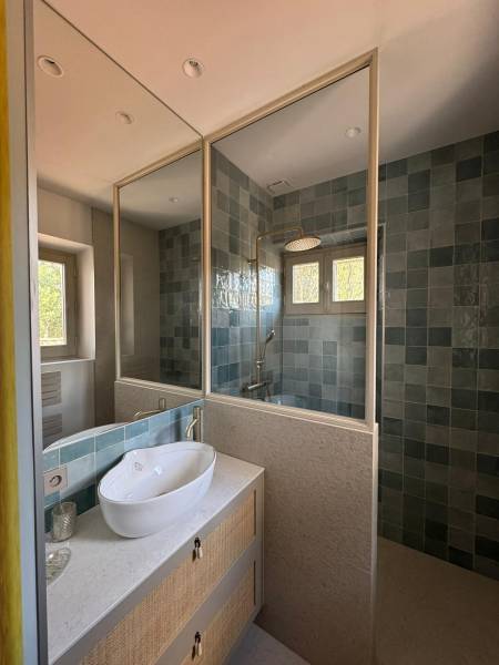 Ensemble paroi type verrière atelier aux Issambres