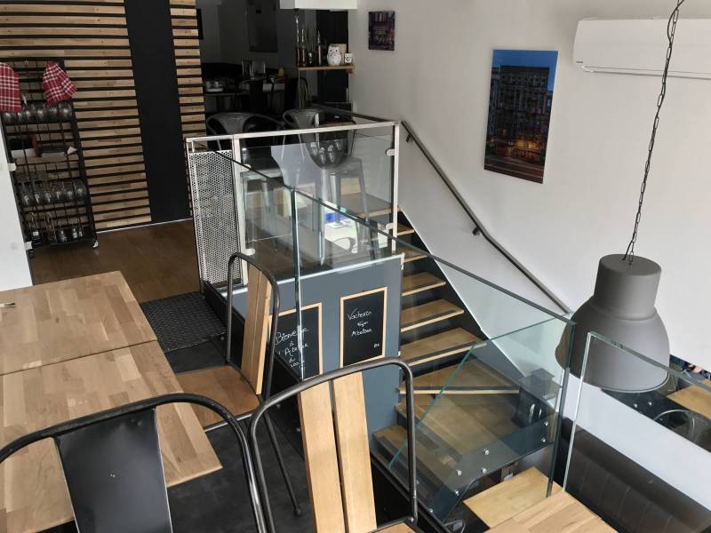 Mezzanine métallique pour le restaurant pizzeria à Lyon confluence