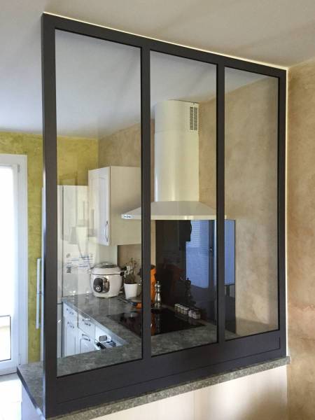 Verrière intérieure fixe en acier à Lyon