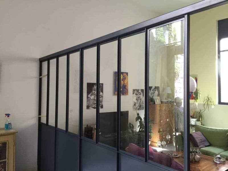 Verrière intérieure type sas d'entrée à Nice