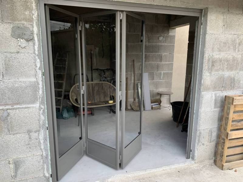 Verrière en accordéon à Tassin La Demi Lune