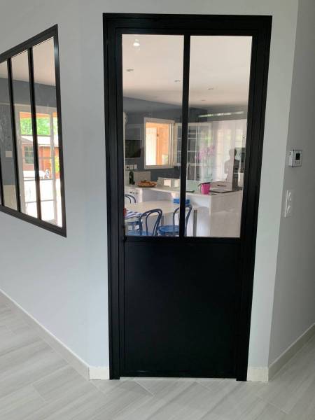 Verrière intérieure cuisine à Lyon