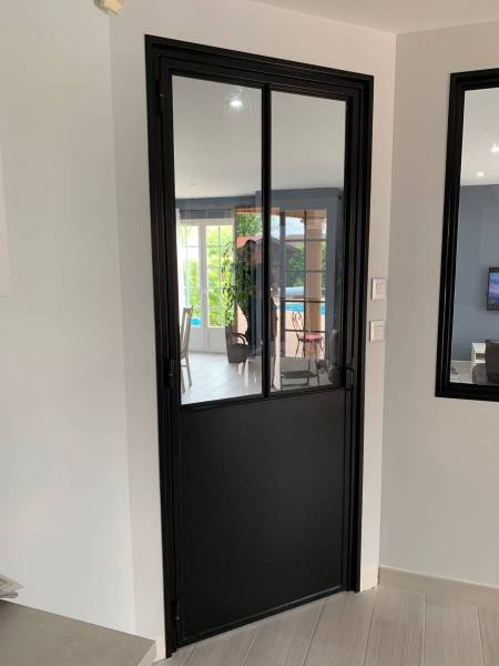 Verrière intérieure cuisine à Lyon