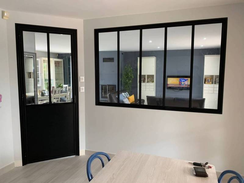 Verrière intérieure cuisine à Lyon