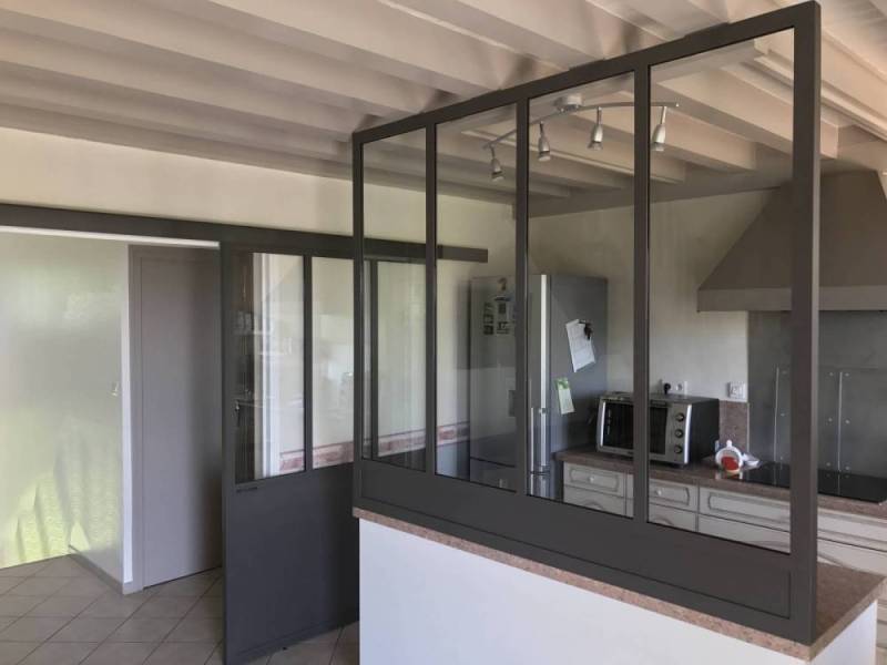 Porte coulissante en acier Annemasse