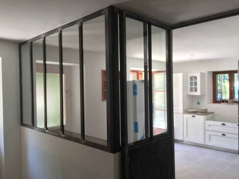 Verrière cuisine à Voiron en Isère