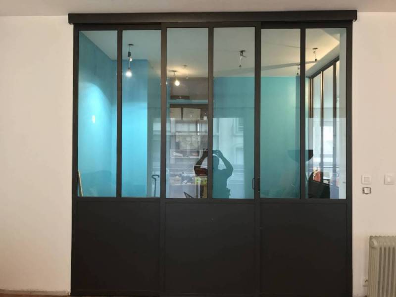 Verrière coulissant pour un espace bureau à Lyon