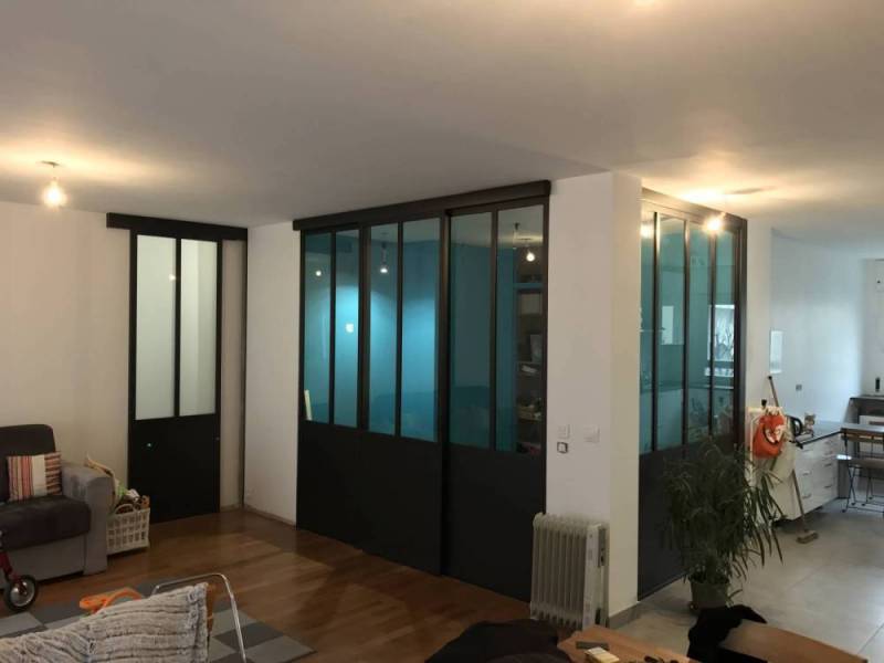 Verrière coulissant pour un espace bureau à Lyon