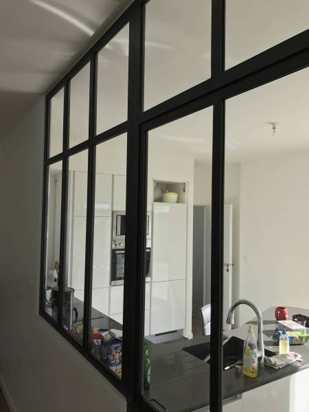 Verrière acier thermolaqué pour cuisine à Maubec