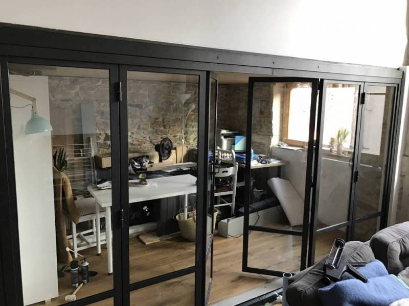 Verrière atelier accordéon à Lyon