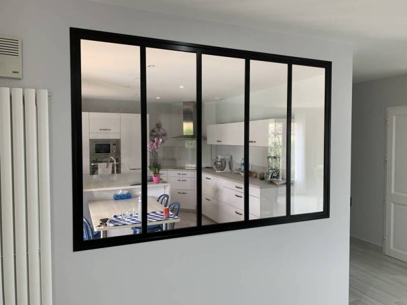 Verrière intérieure sur mesure en acier à Mions