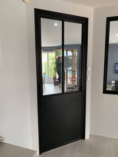 Verrière intérieure sur mesure en acier à Mions