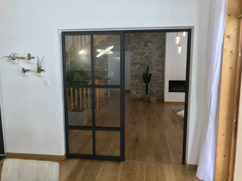 Porte verrière en acier à Lyon