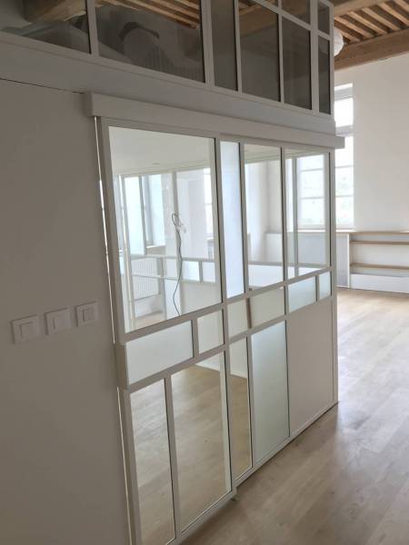 Verrière intérieure et travaux de métallerie sur Lyon