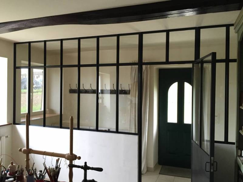 Verrière pour hall d'entrée à Caluire et Cuire dans la périphérie de Lyon