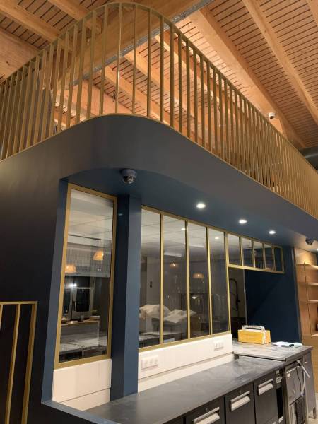 Aménagement intérieure d'une brasserie à St Didier au Mont d'Or proche de Lyon