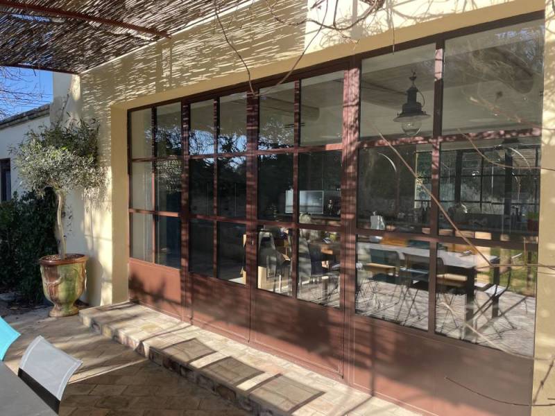 Menuiserie en acier à rupture de pont thermique à Lambesc près de Salon-de-Provence
