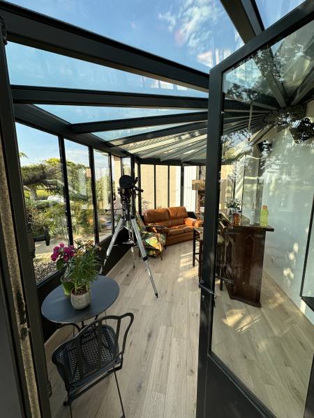 véranda en acier en isère