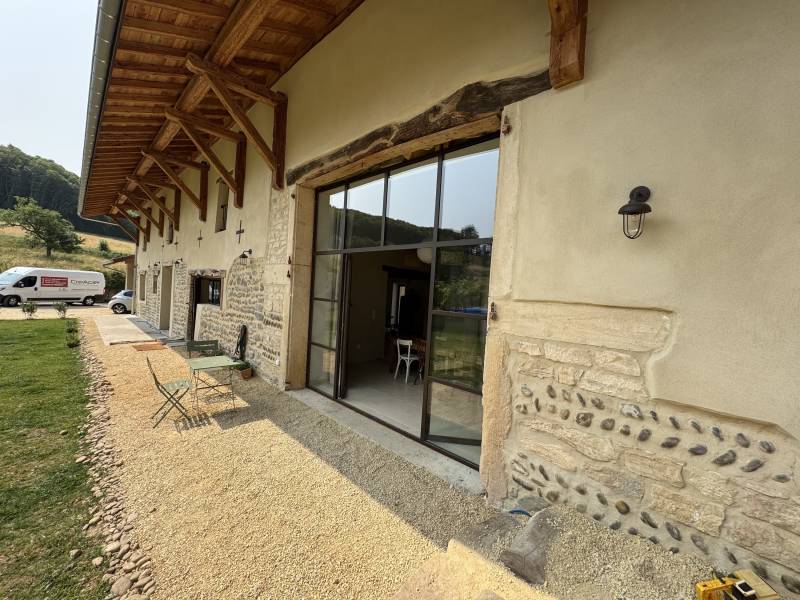 Menuiserie acier JANSEN à rupture thermique à ARTAS