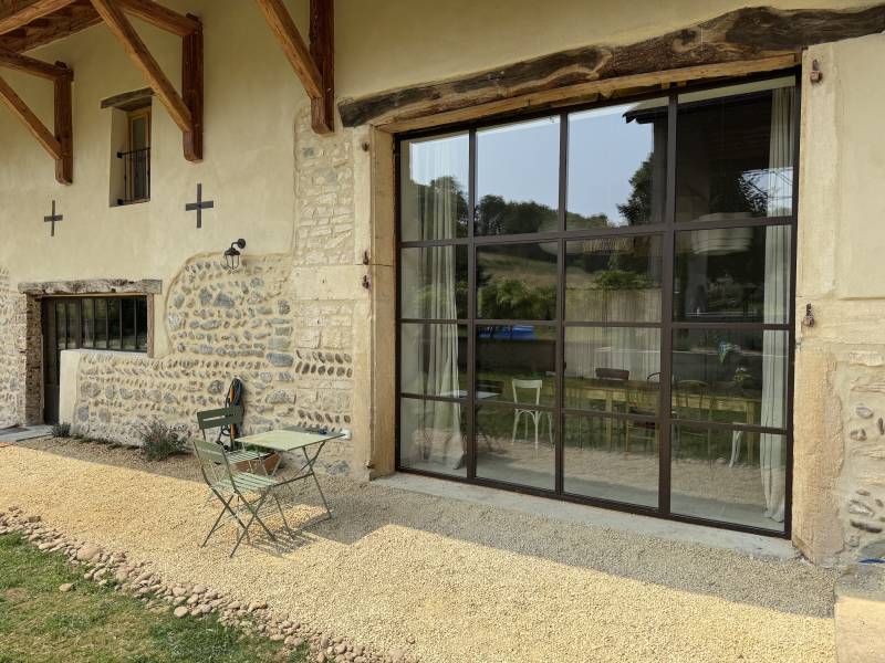 Menuiserie acier JANSEN à rupture thermique à ARTAS