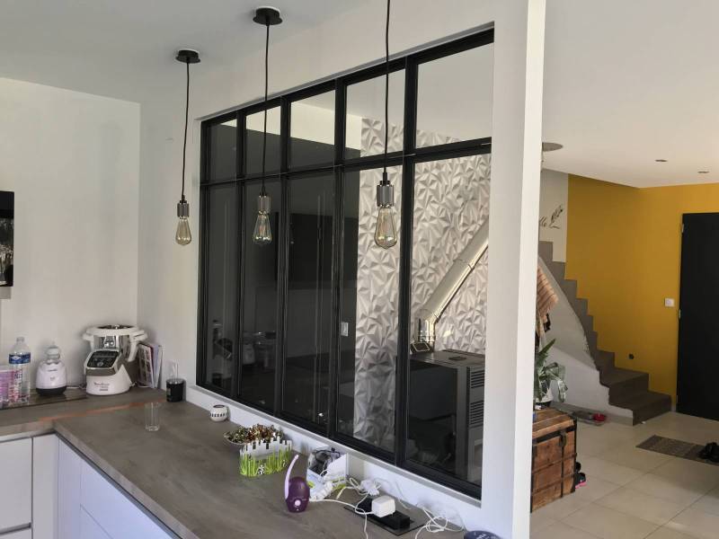 Verrière intérieure type industrielle à Bourgoin Jallieu